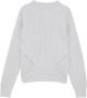 PATRIZIA PEPE Grijze Turtleneck Sweater met Contrastdetails Gray Dames - Thumbnail 1