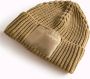 PATRIZIA PEPE Ambachtelijke Beige Beanie Blijf warm en stijlvol Beige Dames - Thumbnail 1