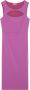 PATRIZIA PEPE Trek de Essentiële Midi Jurk aan Purple Dames - Thumbnail 4