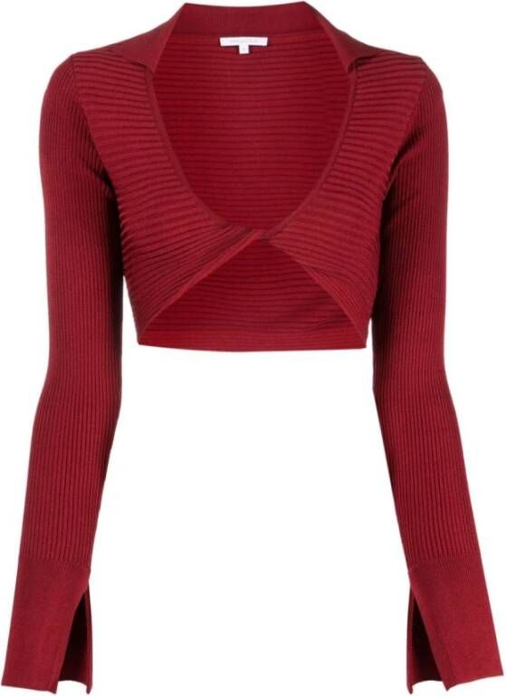 PATRIZIA PEPE Stijlvolle Sweaters voor Vrouwen Rood Dames