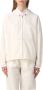 PATRIZIA PEPE Stijlvolle Zip-through Sweatshirt voor modebewuste vrouwen White Dames - Thumbnail 1