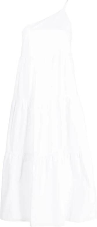 PATRIZIA PEPE Stijlvolle Zomer Maxi Jurk Wit Dames