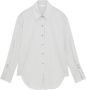 PATRIZIA PEPE Blouse stretch katoenen shirt White Dames - Thumbnail 3
