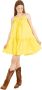 PATRIZIA PEPE Kleed Essentiële oversized jurk Yellow White Dames - Thumbnail 2