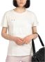 PATRIZIA PEPE T-Shirt met Ronde Hals en Koffieprint White Dames - Thumbnail 1