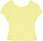 PATRIZIA PEPE T-Shirt Cut-out back top T-Shirt met open rug Yellow Dames - Thumbnail 1