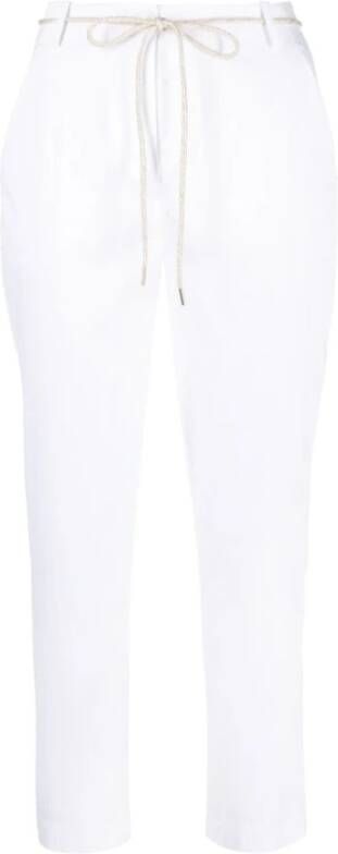 PATRIZIA PEPE Tapered Trousers Wit Dames