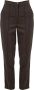 PATRIZIA PEPE Essentiële Skinny Broek Mangrove Groen Brown Dames - Thumbnail 1