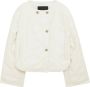 PATRIZIA PEPE Urban Bon-Ton Gewatteerde Jas Wit Dames - Thumbnail 2