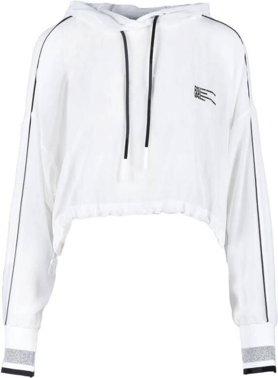 PATRIZIA PEPE Witte Sweatshirt voor Vrouwen Moderne Stijl White Dames
