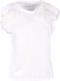 PATRIZIA PEPE Witte T-shirt uit de -collectie White Dames - Thumbnail 1