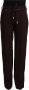 PATRIZIA PEPE Zwarte Hoge Taille Rechte Formele Broek Zwart Dames - Thumbnail 1
