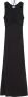PATRIZIA PEPE Zwarte Jersey Maxi Jurk met Vierkante Halslijn en Uitlopende Pasvorm Black Dames - Thumbnail 2
