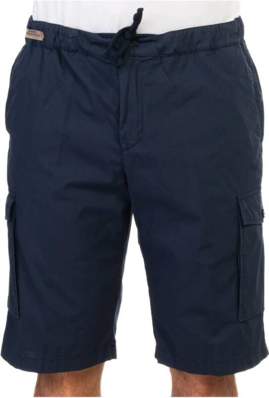 PAUL & SHARK Blauwe Casual Bermuda Shorts voor Heren Stijl 23414025 013 Blauw Heren