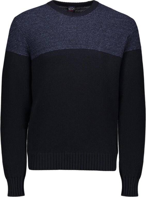 PAUL & SHARK Bescheiden Marineblauwe Gebreide Kleding met Ronde Hals Blauw Heren