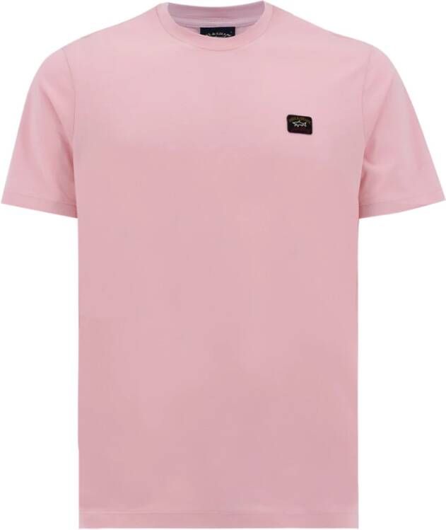 PAUL & SHARK Biologisch Katoenen Crew Neck T-Shirt Roze Heren