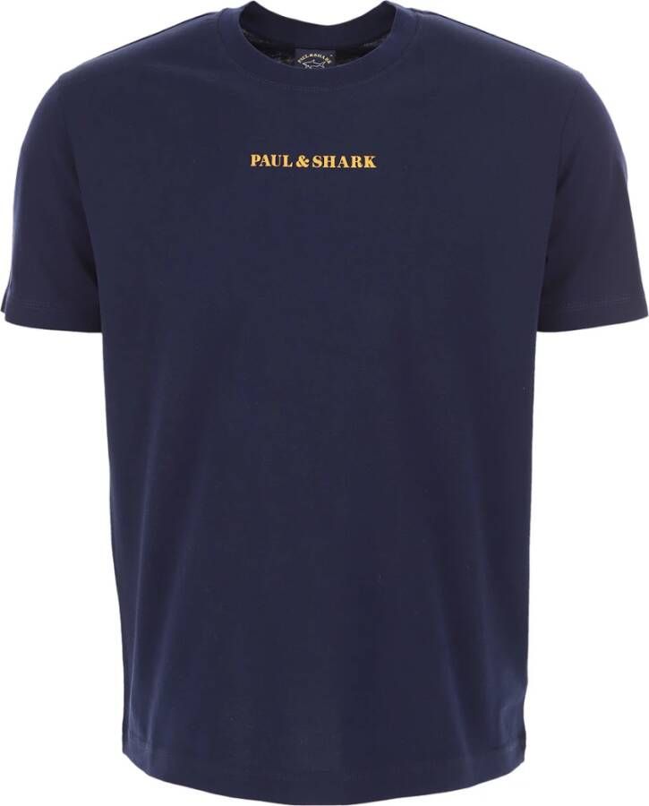 PAUL & SHARK Blauwe T-shirts en Polos voor Heren Blauw Heren