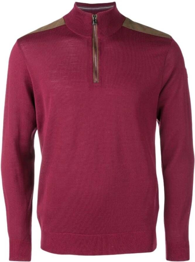 PAUL & SHARK Bordeaux Zip Sweater Rood Heren