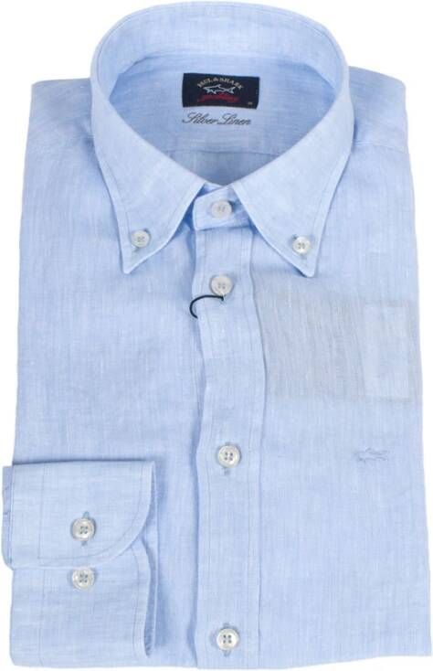 PAUL & SHARK Casual overhemd Blauw Heren