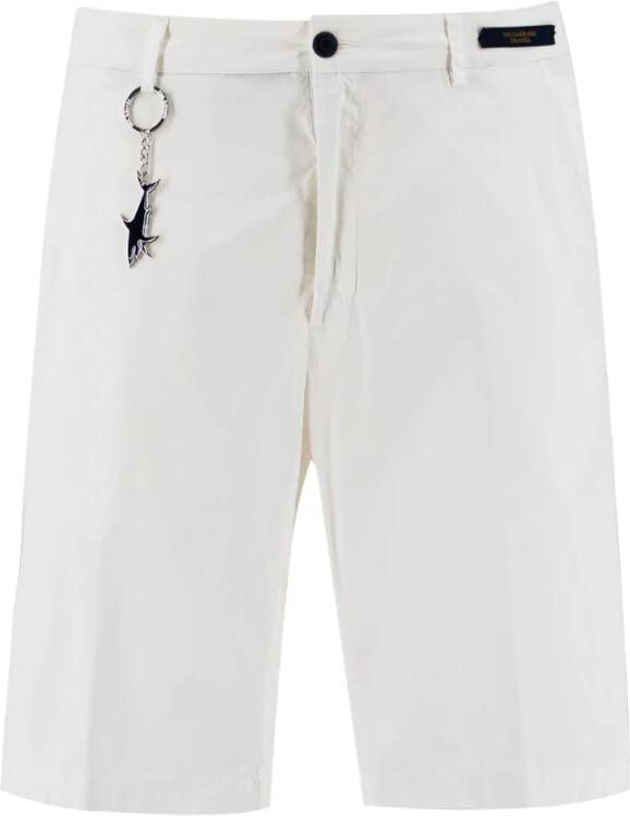PAUL & SHARK Witte Bermuda Shorts voor Heren White Heren