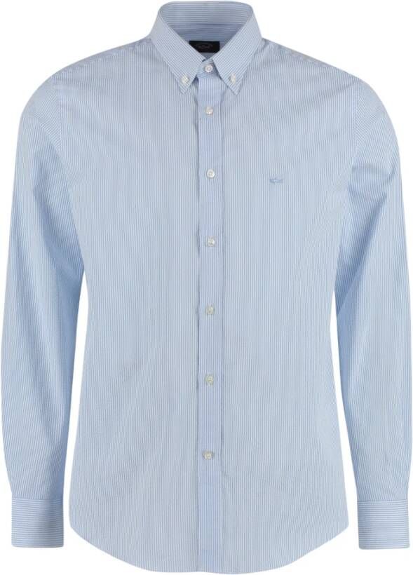 PAUL & SHARK Formeel Overhemd 001 Rigato Blauw Heren
