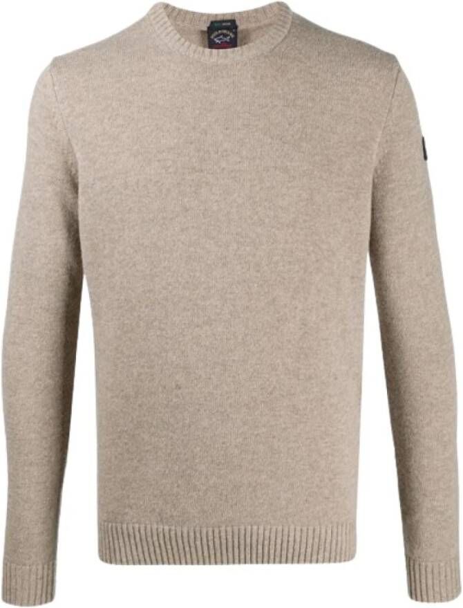 PAUL & SHARK Paul Shark Shetland Trui Beige cop1061 207 Beige Heren