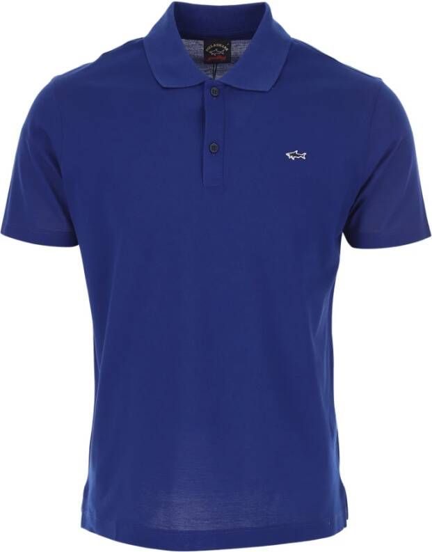 PAUL & SHARK Katoenen Polo Shirt Style ID: C0P1013 Blauw Heren