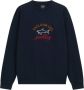 PAUL & SHARK crew neck sweater opdruk donkerblauw - Thumbnail 1