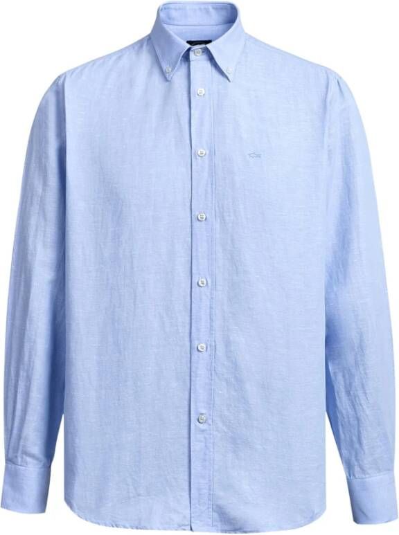 PAUL & SHARK Klassiek Comfortabel Shirt voor Heren Blauw Heren