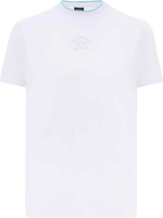 PAUL & SHARK Klassiek Wit T-Shirt 010 Bianco Wit Heren
