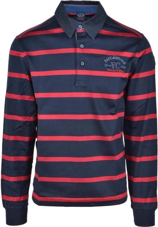 PAUL & SHARK Klassieke Katoenen Poloshirt Rood Heren