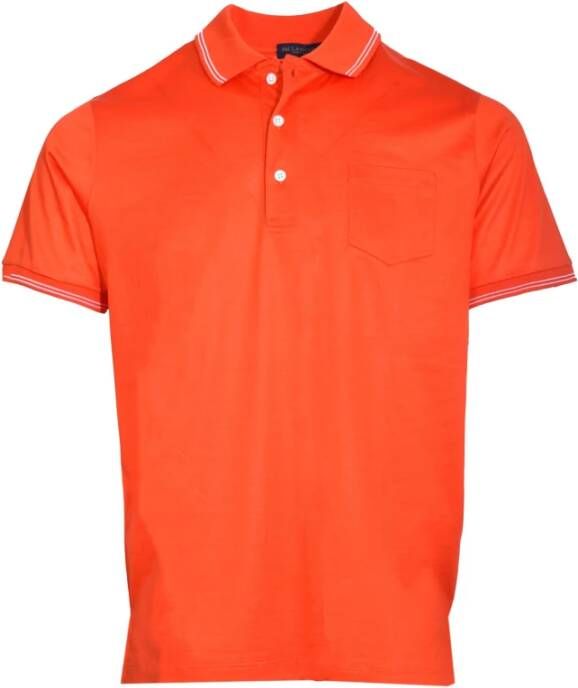 PAUL & SHARK Klassieke Polo Shirt Oranje Heren