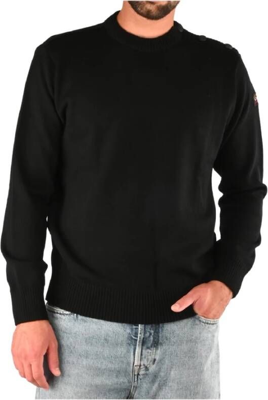 PAUL & SHARK Lana Geribbelde Sweatshirt voor Heren Zwart Heren