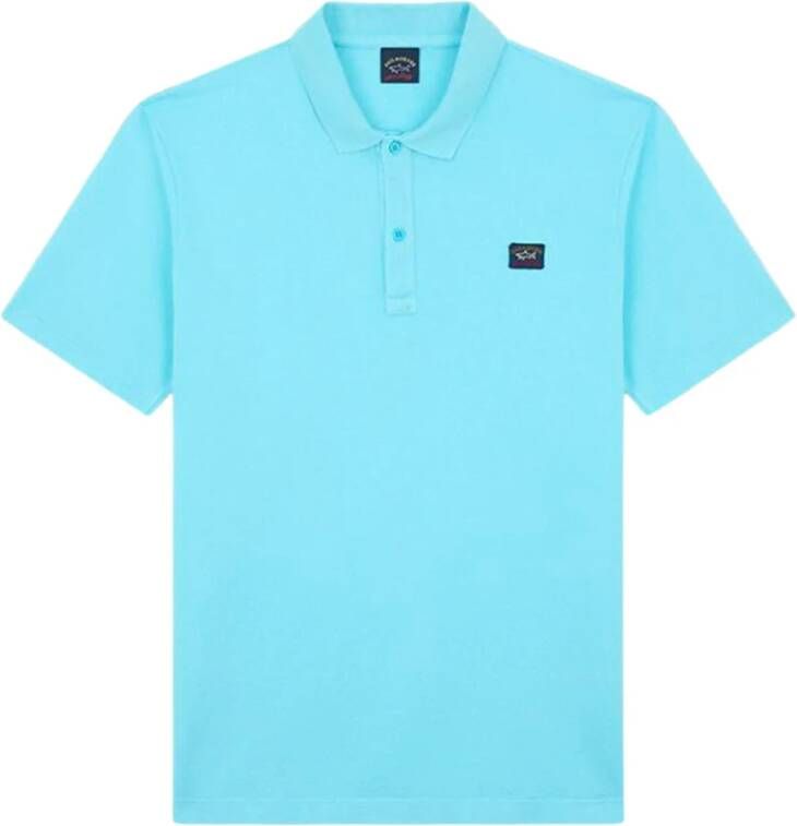 PAUL & SHARK Lichtblauw Polo Shirt Klassiek en Stijlvol Blauw Heren