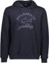 PAUL & SHARK Sweatshirt met mega bedrukt logo Blue Heren - Thumbnail 1