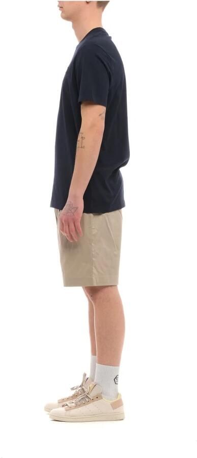 PAUL & SHARK Geribbelde kraag katoenen ronde hals T-shirt Blue Heren - Foto 3