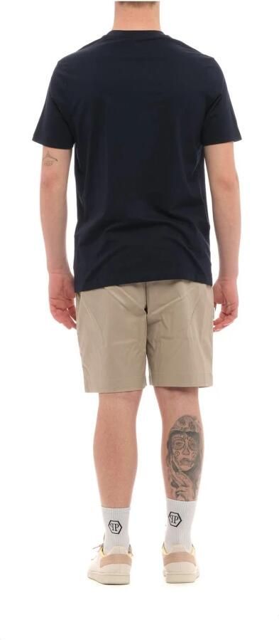 PAUL & SHARK Geribbelde kraag katoenen ronde hals T-shirt Blue Heren - Foto 2