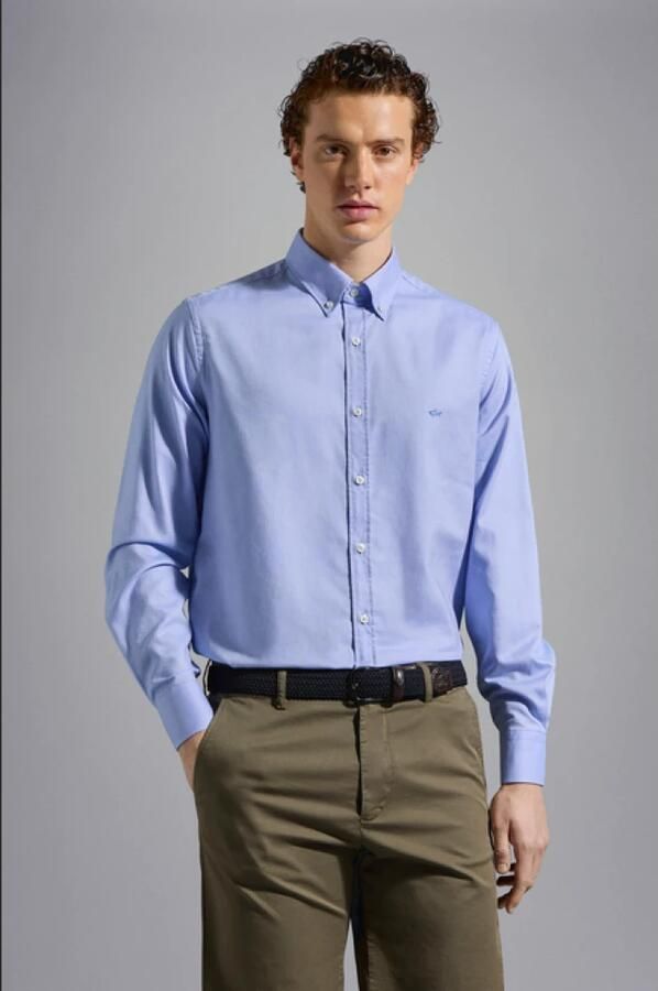 PAUL & SHARK Heren Button Down Overhemd C0P3030 White Heren - Foto 2