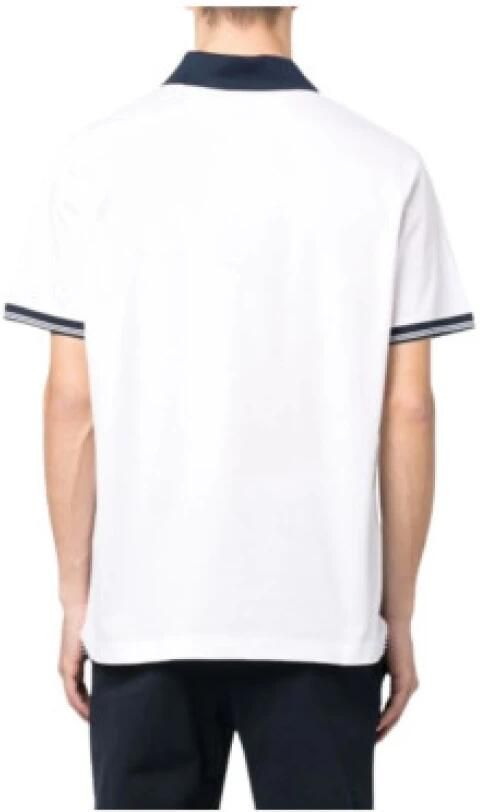 PAUL & SHARK Heren Gebreide Poloshirt C.w. C Hoogwaardig Katoen Wit Heren - Foto 3