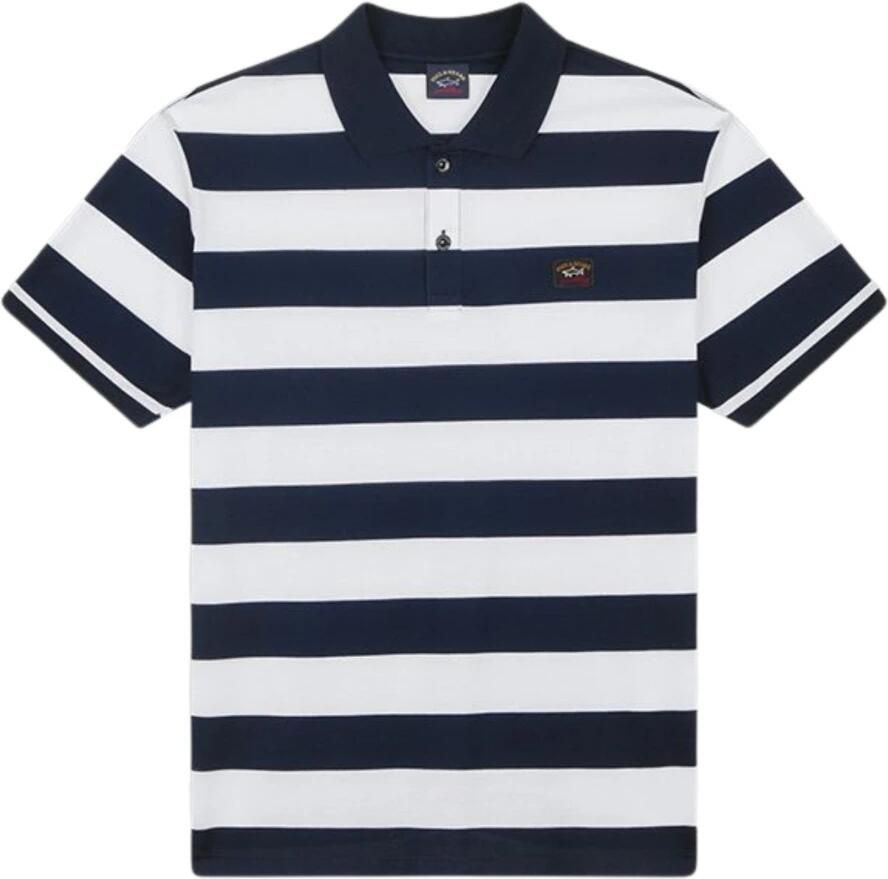 PAUL & SHARK Iconische Gestreepte Heren Polo met Badge Multicolor Heren