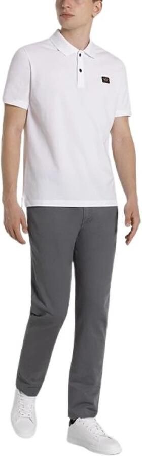 PAUL & SHARK Katoenen Piqué Organische Polo in Witte Kleur Cop1000 White Heren - Foto 11