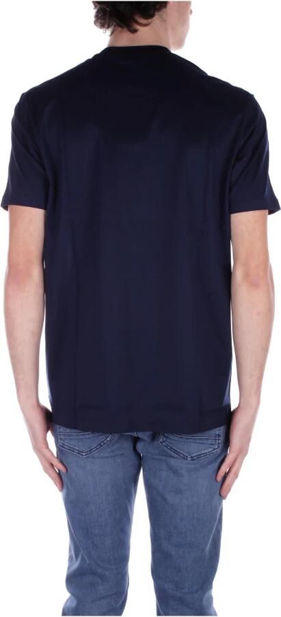 PAUL & SHARK Heren Navy Blauw Katoenen T-Shirt met Mini Logo Blue Heren