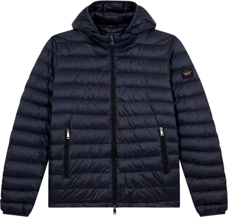 PAUL & SHARK Ultralichte donsjas met afneembare capuchon Blue Heren - Foto 6