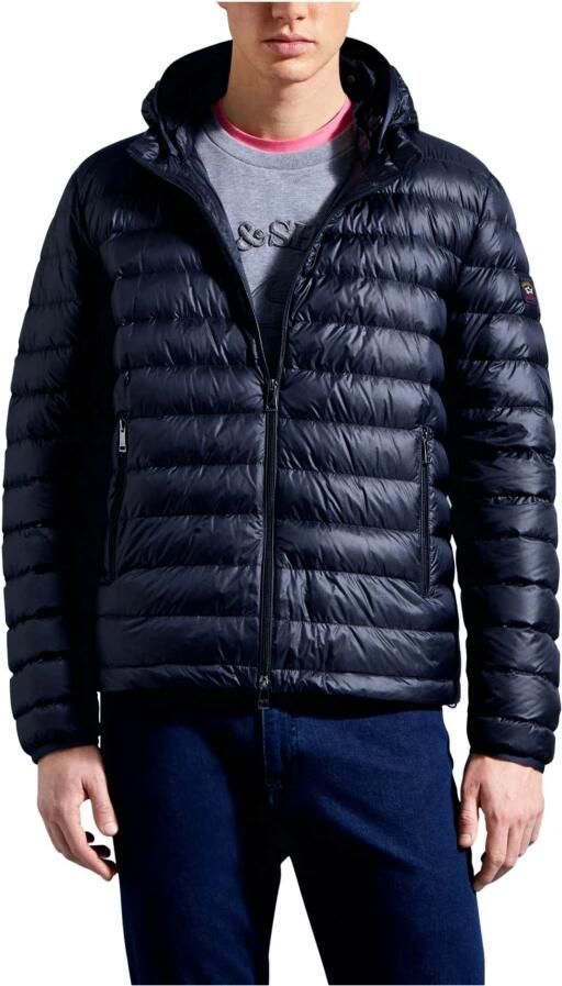 PAUL & SHARK Ultralichte donsjas met afneembare capuchon Blue Heren - Foto 3