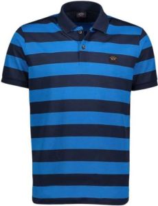 PAUL & SHARK Polo met iconische badge Blauw Heren
