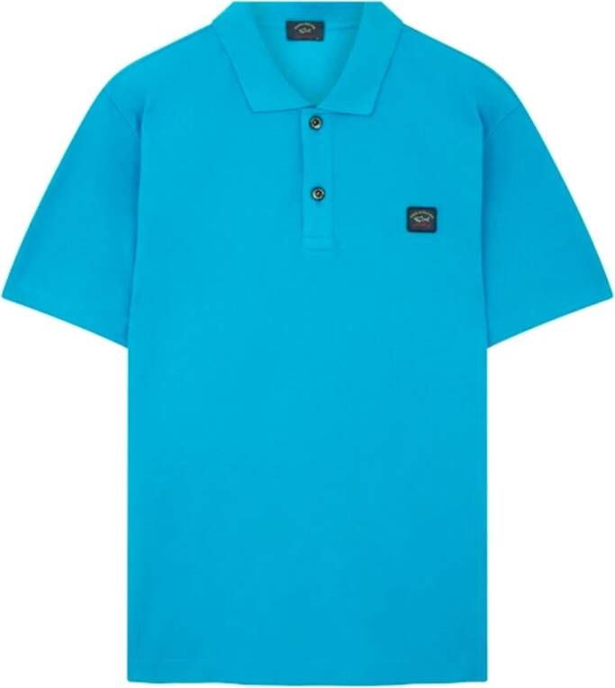 PAUL & SHARK Polo shirt klein logo Blauw Heren