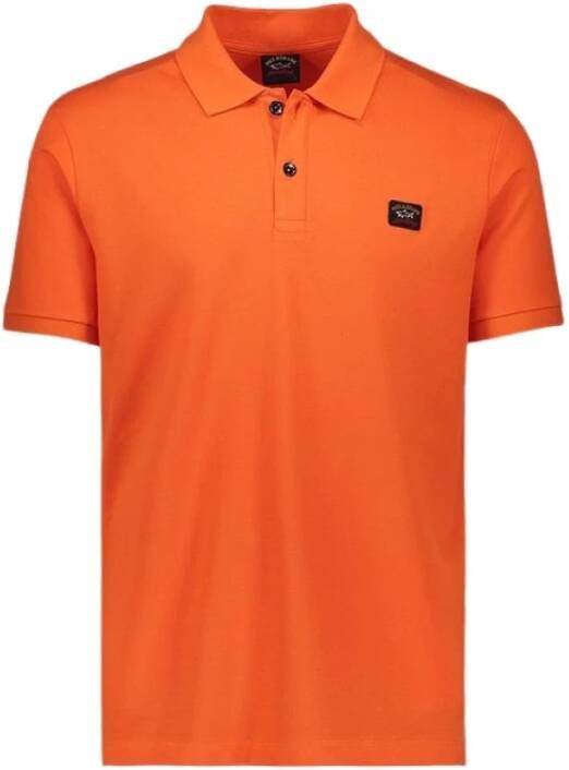 PAUL & SHARK Polo Shirt Oranje Heren