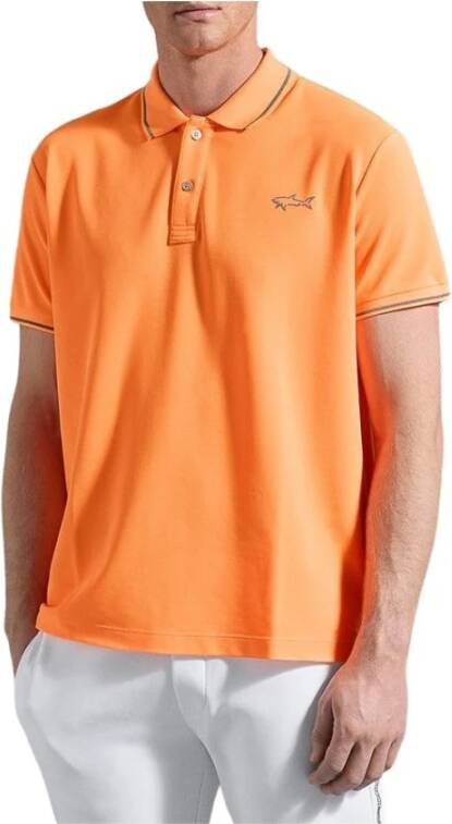 PAUL & SHARK Polo Shirts Oranje Heren