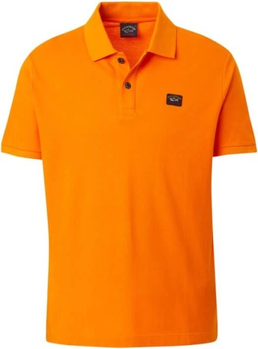 PAUL & SHARK Polo Shirt Orange Heren