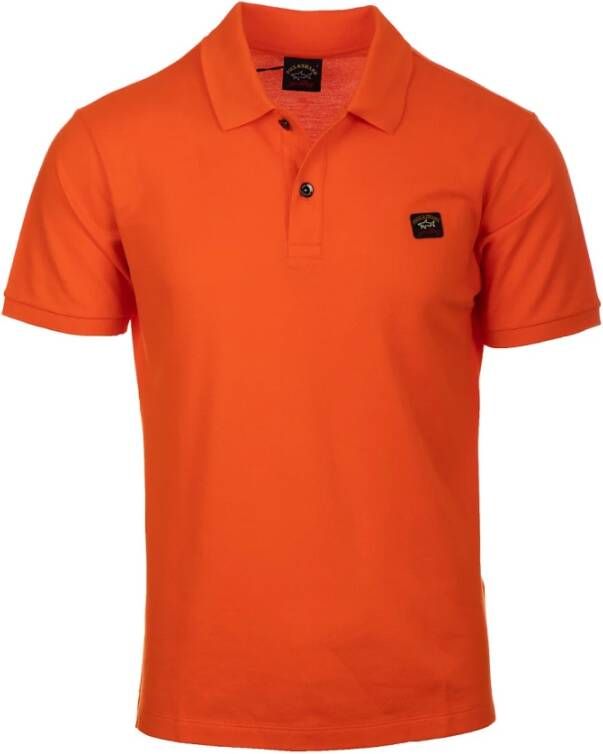 PAUL & SHARK Oranje Katoenen Polo Shirt voor Heren Oranje Heren